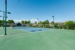 Tennis courts on resort property